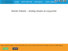Tablet Screenshot of mariankabele.com